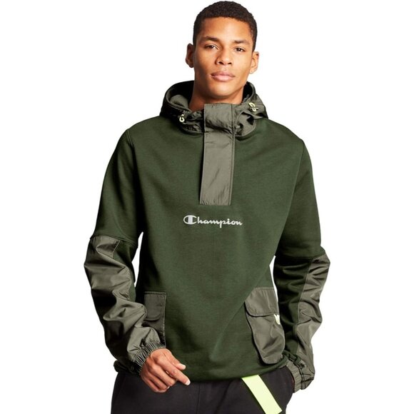 Champion LIFE Medium Black Label Sideline Quarter Zip Pullover Athleisure Active - Picture 12 of 13